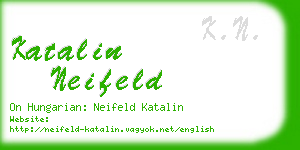 katalin neifeld business card